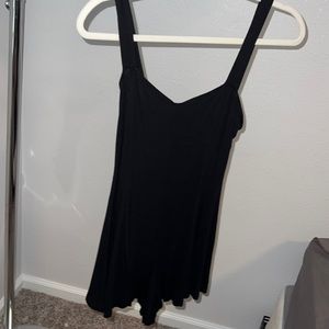 Black romper dress